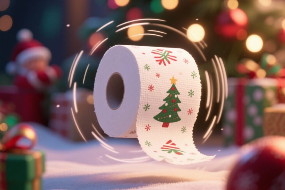 Transforme Seu Banheiro com Papel Higiênico de Natal